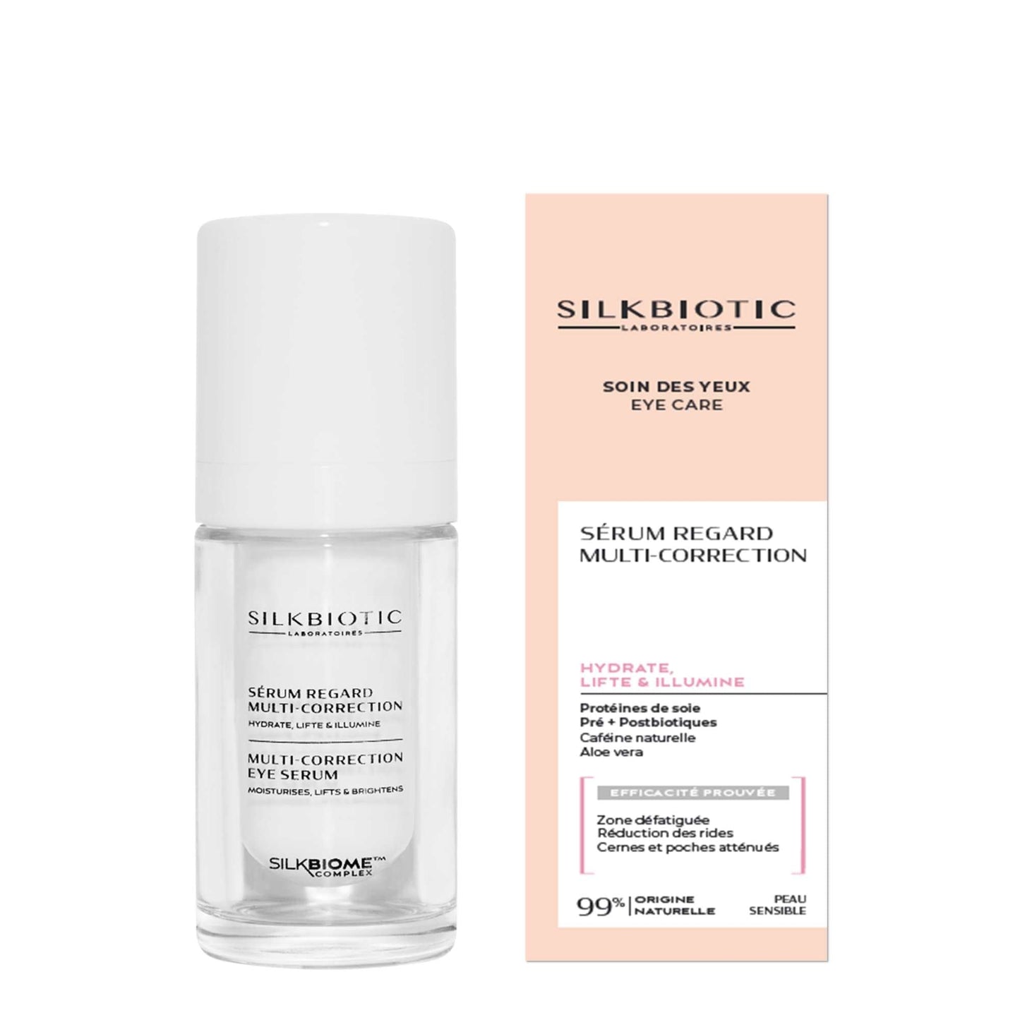 SILKBIOTIC Soin contour des yeux Sérum regard multi-correction - 15 ml